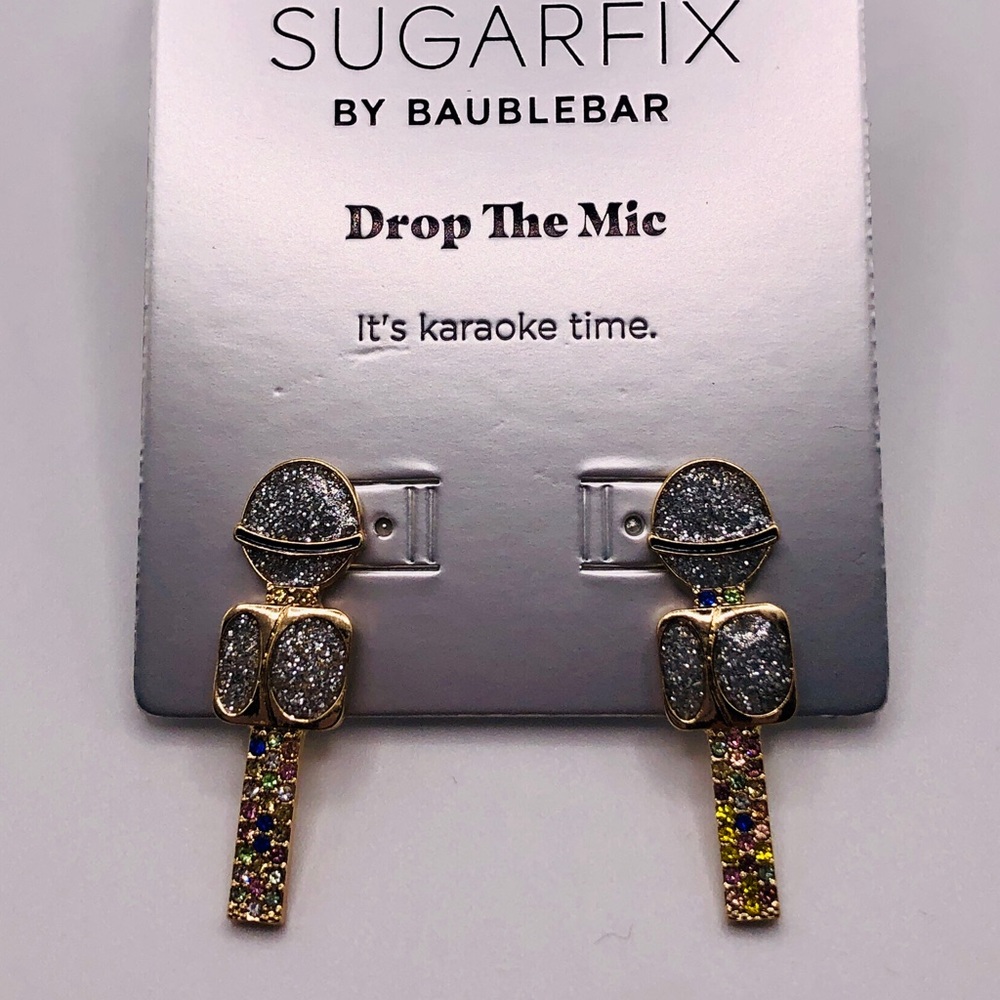 Sugarfix by Baublebar “drop the mic” earrings, Nickel Free